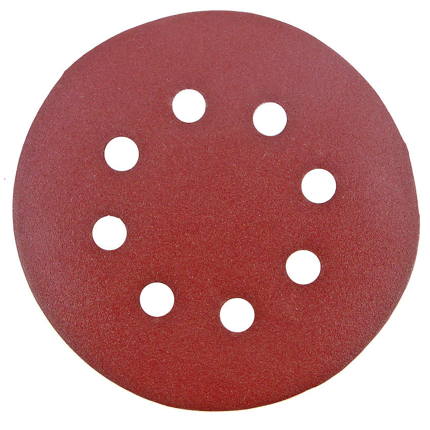 125mm Sanding Disc 240 Grit 8 Hole Display Pack of 10